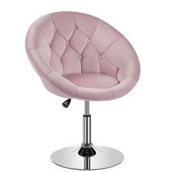 New new pink swivel accent chair