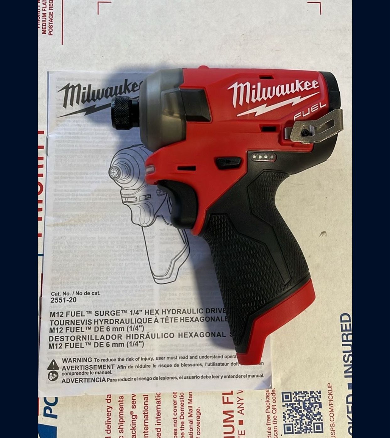 Milwaukee New 1/4” Impact Surge Hydraulic