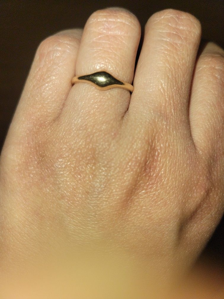 Droplet Ring 14k Gold