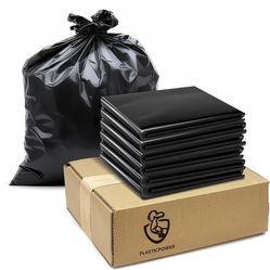 100-Pack 55-60 Gallon Heavy Duty Trash Can Bags