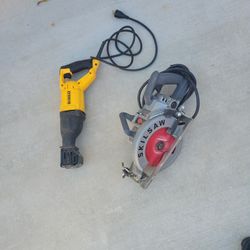 Skilsaw +dewalt Saw Sa,(LIKE NEW)(CASI NUEVOS)