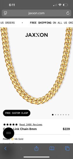 8mm Jaxxon Cuban Chain