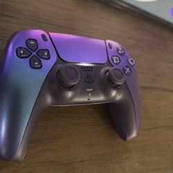 PlayStation 5 with controllers