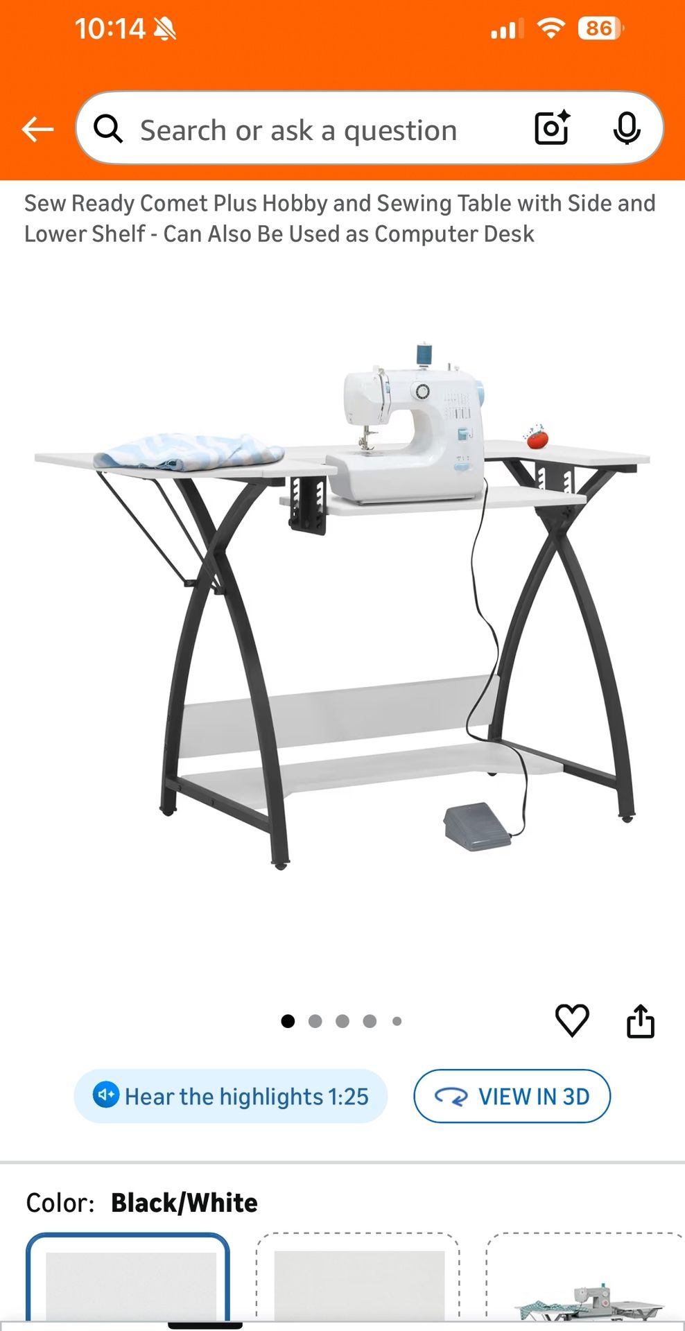 Sewing Table/computer Desk