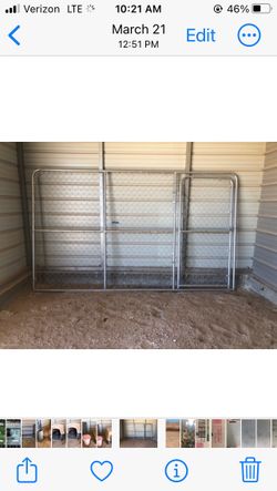 Chain link fence panel with door
