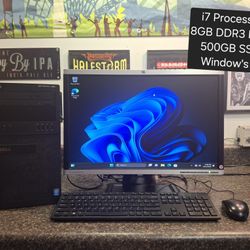 Dell i7 Desktop Computer With Monitor Keyboard And Mouse Included