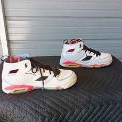 Jordan Flight Club '91  White Infrared Shoes Size 7Y