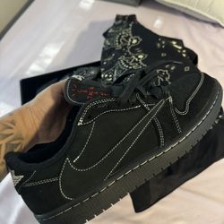 Black Phantom Jordan 1 Tracis Scott