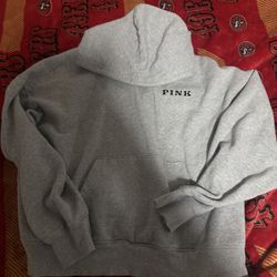 Victoria Secret pink Gray Hoodie 