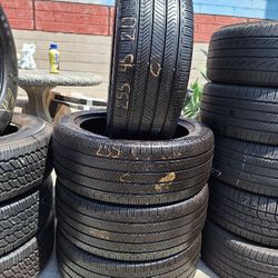 255/45/20  CONTINENTAL  (4 GOOD USED TIRES)