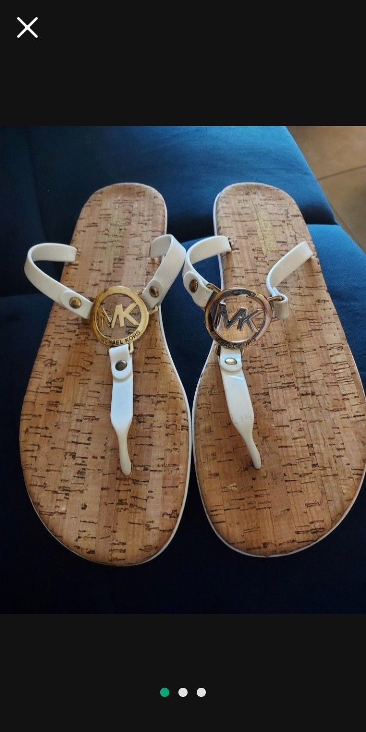 MICHAEL KORS SANDALS USED 1X Size 9