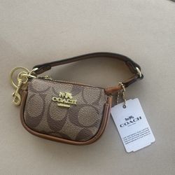 Coach Tote Keychain Purse with Bag