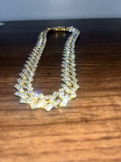 Iced Out Diamond Gold Watch