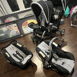 Double Stroller With Car Seats