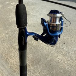 Shakespeare Firebird spinning reel on 5’6” Shakespeare rood. #33