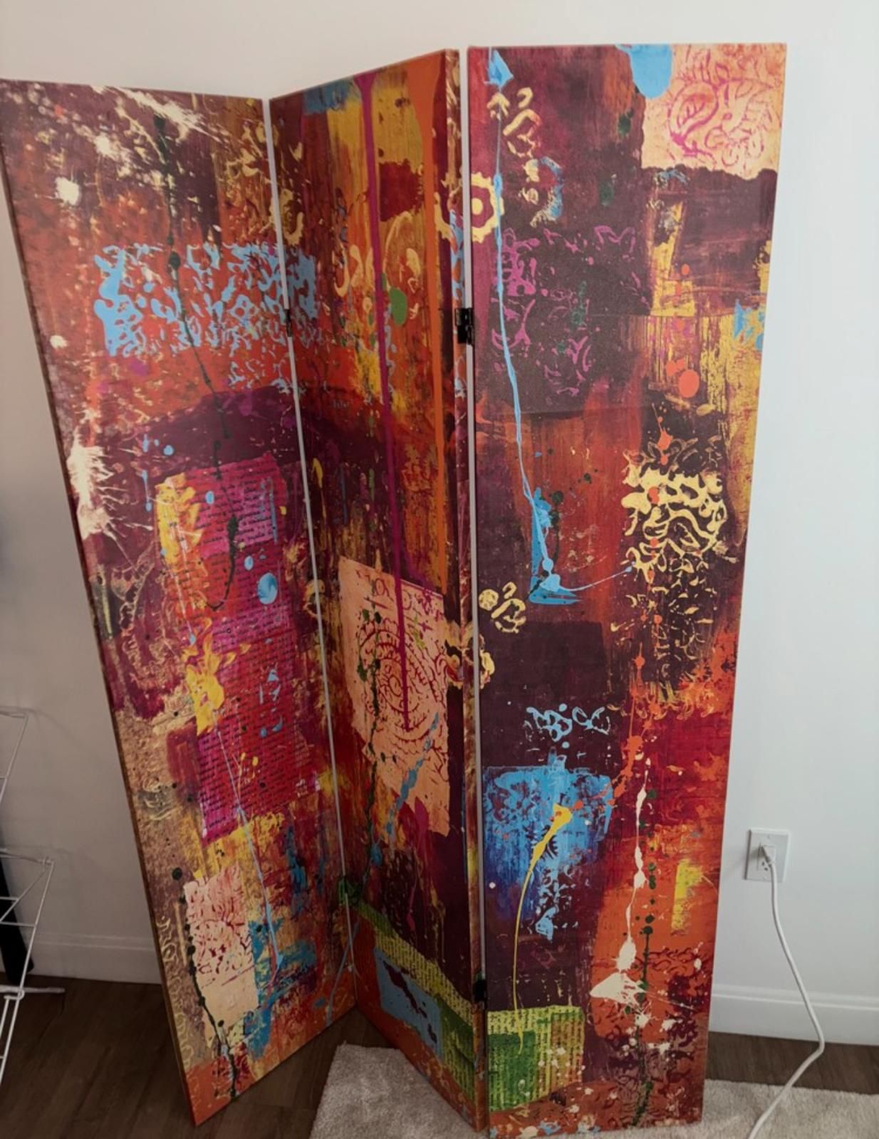 Diamone Folding Canvas Room Divider