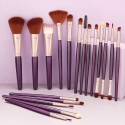 Makeup Brush Set 18 PCs Blush Powder Foundation Brush Eye Shadow Brush