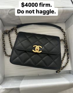 Black Chanel Flap bag New With Receipt 