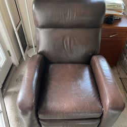 Reclining Leather Couch 