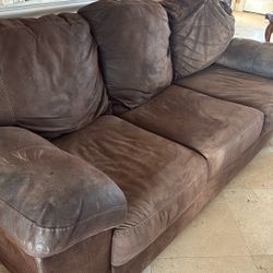 2 Brown Couches 