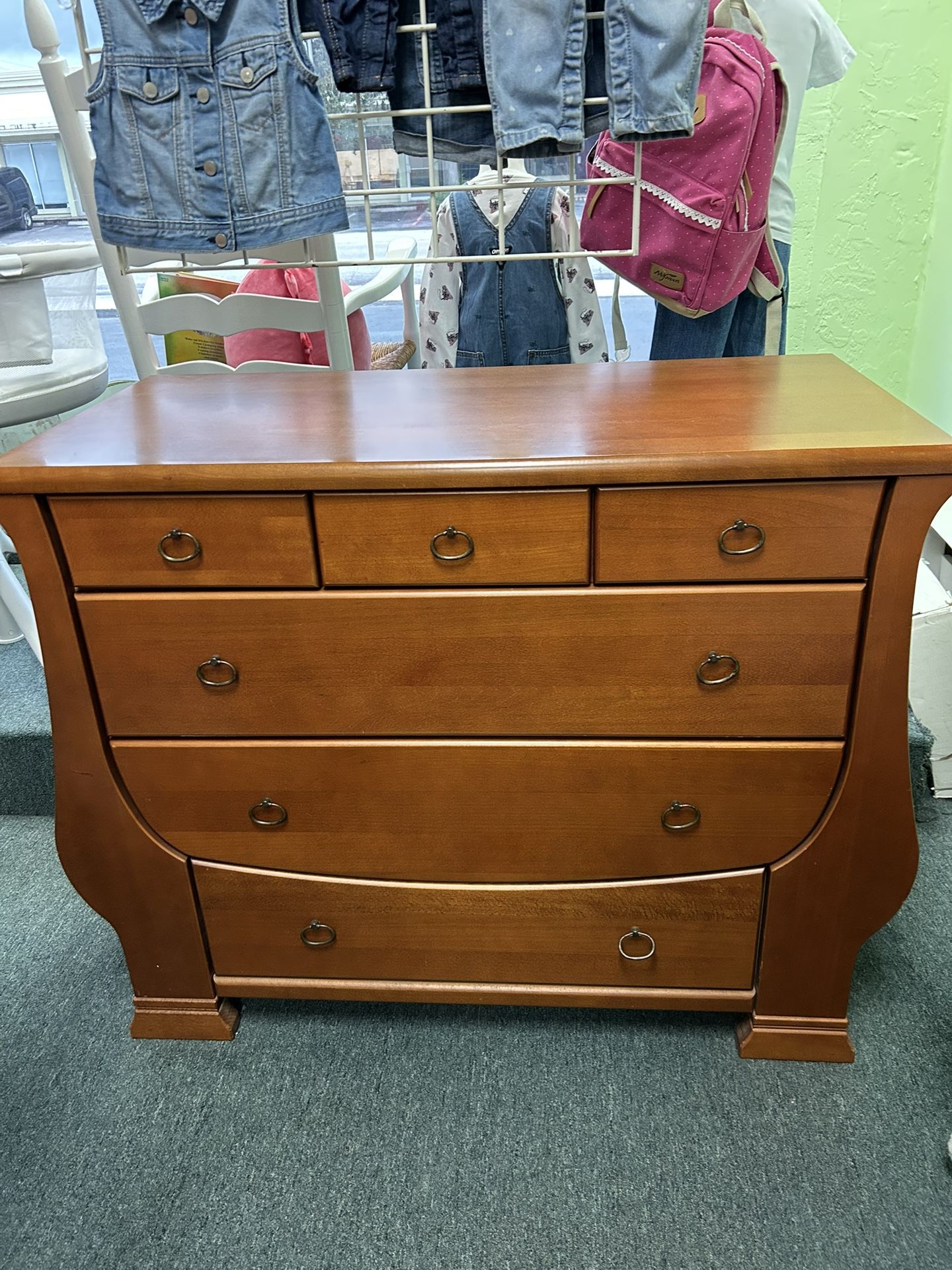 Pali Solid Wood 5 Drawer Dresser