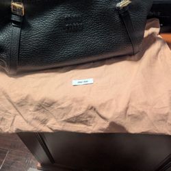 Black Leather Miu Miu Bag Brand New