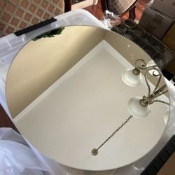 Round Glass Mirror