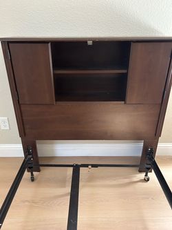 Twin headboard, bed rails with box spring