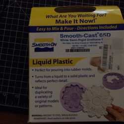 Smooth-on smooth-cast 65D liquid plastic. For crafts and projects
