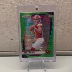 Jayden Daniels Panini Prizm Neon Green Pulsar Rc