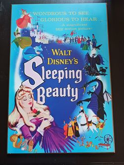 Disneys Sleeping Beauty Wood Poster