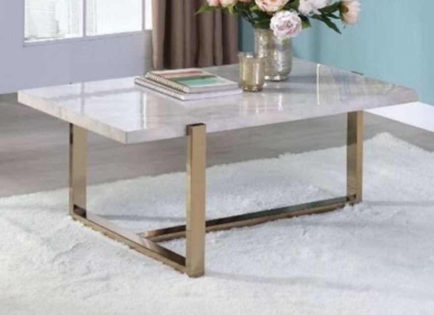 Marble Finish Coffee Table