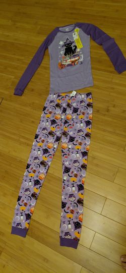 Brand new girls halloween pajamas size 14