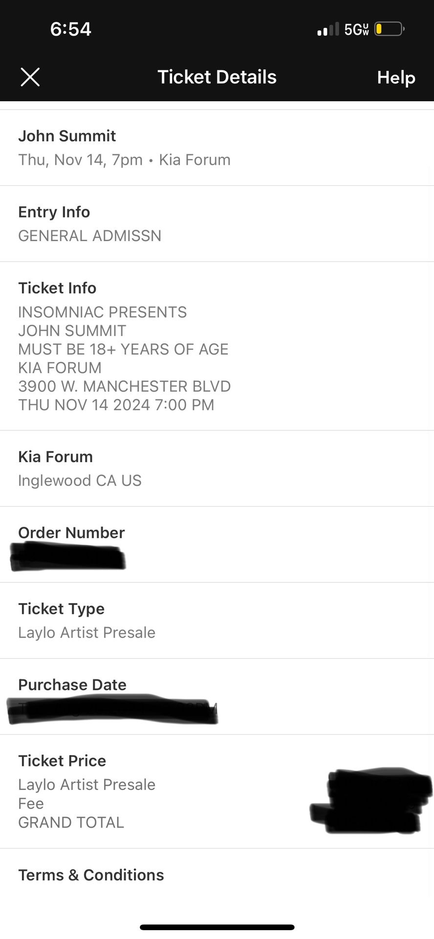 2 John Summit Tickets, Kia Forum, November 14