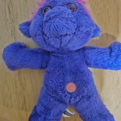 Vintage 1990’s Troll kins Plush stuffed toy Purple pink hair Large 20in Acme