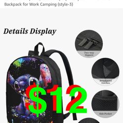 Komeribes - Cartoon Backpack, Casual Laptop Backpack Anime Travel Backpack for Work Camping.