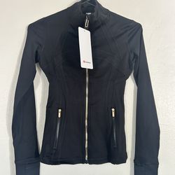 Lululemon Define Jacket Black & Gold Zipper