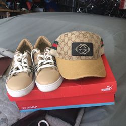 Puma Shoes Size 11 And Hat