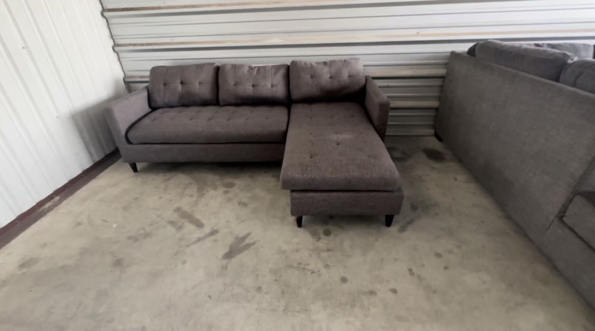 MCM COUCH WITH CHAISE — PICKUP ONLY 