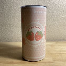 Pink Strawberry Milk Stainless Steel Travel Mug Thermos