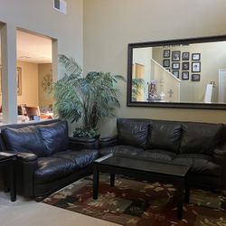 Genuine Leather Sofa Set