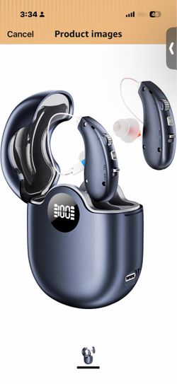 Hearing Amplifier for Adults 16-Channel Digital Chip for Clear Speech, Intelligent Noise Reduction & Anti-Howling, Invisible Comfortable 80Hrs Recharg