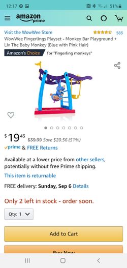 WowWee Fingerlings Playset - Monkey Bar Playground