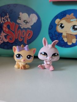 Littlest Pet Shop Kitten and Bunny