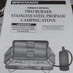 Brinkmann two burner stainless steel propane camping stove NEW , YES IT IS AVAILABLE, pickup in Kck