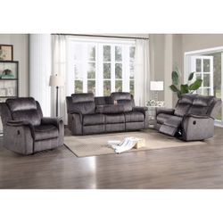 SOFÁ LOVESEAT CHAIR RECLINER SET 