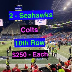 Seahawks Colts Tickets 