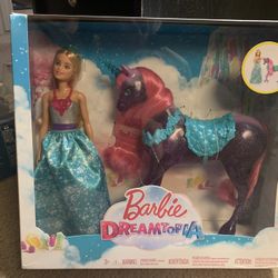 Barbie Dreamtopia Doll And Unicorn 