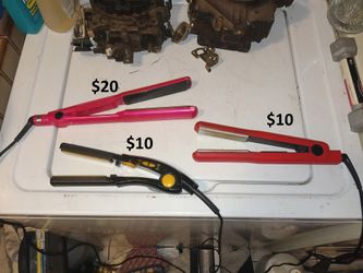 ConAir and Remington flat irons for hair