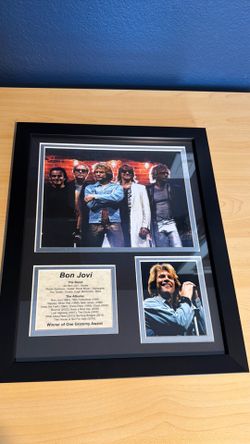 Bon Jovi photograph plaque